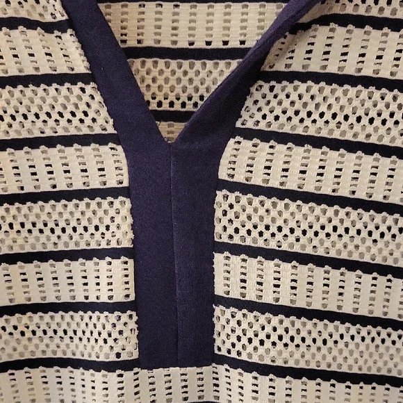 Beach Break Navy & White Hooded Swim Coverup Super Cute!! - Picture 10 of 10